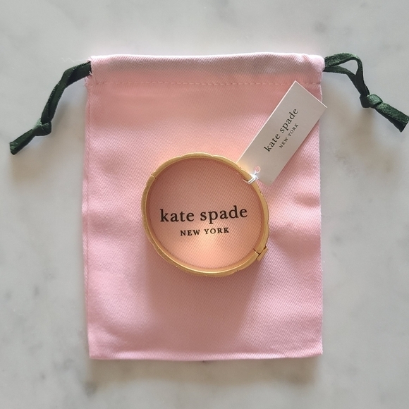 kate spade NEW YORK Patchwork Bangle, Gold-Plated, NWT - Picture 10 of 16